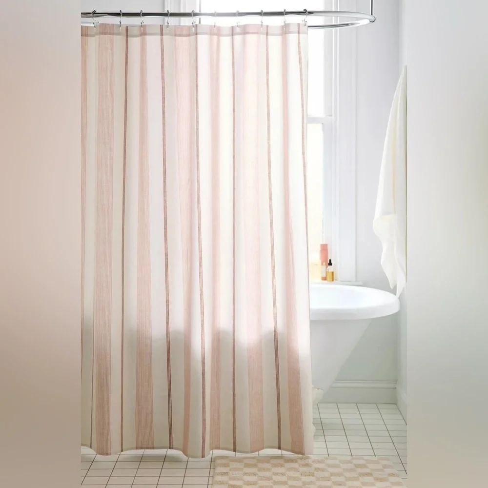 New urban outfitters Ivy Striped Patterned Shower Curtain
